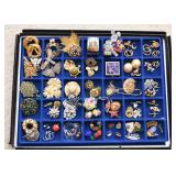 Costume Jewelry (Brooches, Earrings, Pins)