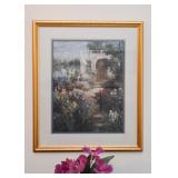 Framed Art Print (Seaside Garden)