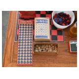 Vintage Bingo Game, Checkerboard