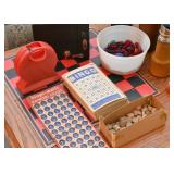 Vintage Bingo Game, Checkerboard