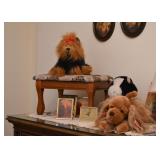 Stuffed Animals, Vintage Oak Footstool 