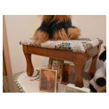 Vintage Oak Footstool 