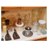 Glass Pitcher, Jars, Canisters, Etc.