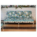 Vintage White Iron Porch / Patio Set (Sofa, Loveseat & 2 Chairs)