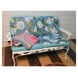 Vintage White Iron Porch / Patio Set (Sofa, Loveseat & 2 Chairs)