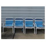 Set of 4 Patio / Garden Chairs