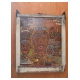 Kingston Mines Chicago Blues Folk Art Window Artwork (Approx. 28" W x 34.25" L including frame)