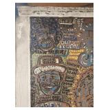 Kingston Mines Chicago Blues Folk Art Window Artwork (Approx. 28" W x 34.25" L including frame) Kingston Mines Chicago Blues Folk Art Window Artwork (Approx. 28" W x 34.25" L including frame)