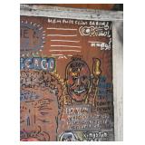 Kingston Mines Chicago Blues Folk Art Window Artwork (Approx. 28" W x 34.25" L including frame) Kingston Mines Chicago Blues Folk Art Window Artwork (Approx. 28" W x 34.25" L including frame)