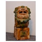 Chinese Sancai Glazed Foo Dog / Lion Figure (Approx. 7.25" H) Chinese Sancai Glazed Foo Dog / Lion Figure (Approx. 7.25" H)