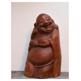 Wood Carved Buddha Statue / Sculpture (Approx. 12.25" H) Wood Carved Buddha Statue / Sculpture (Approx. 12.25" H)