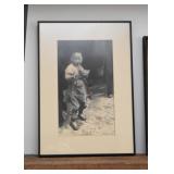 Chinese Print, Framed - Child Eating (Approx. 10.75" L x 15" H including frame) Chinese Print, Framed - Child Eating (Approx. 10.75" L x 15" H including frame)