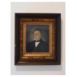 Antique Portrait (Approx. 16.25" L x 18.5" H including frame)