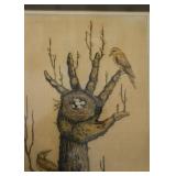 Curt Frankenstein Lithograph, "The Nest", Signed & Numbered (Approx. 18" L 24" H including frame) Curt Frankenstein Lithograph, "The Nest", Signed & Numbered (Approx. 18" L 24" H including frame)