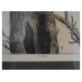 Curt Frankenstein Lithograph, "The Nest", Signed & Numbered (Approx. 18" L 24" H including frame)