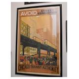 Chicago Transit Authority Framed Poster (Approx. 25" L x 36.75" H including frame) Chicago Transit Authority Framed Poster (Approx. 25" L x 36.75" H including frame)