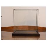 Rectangular Display Case (Approx. 13.5" L x 12.25" H x 6.75" Deep including wood base)