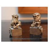 Miniature Metal Foo Dogs