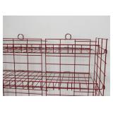 Red Wire Display Shelving Unit (Approx. 37" L x 56" H x 16" Deep) Red Wire Display Shelving Unit (Approx. 37" L x 56" H x 16" Deep)
