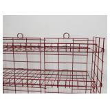 Red Wire Display Shelving Unit (Approx. 37" L x 56" H x 16" Deep)