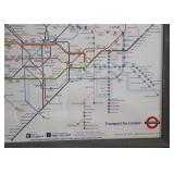 Framed London Underground Map / Poster (Approx. 38.5" L x 26.5" H including frame) Framed London Underground Map / Poster (Approx. 38.5" L x 26.5" H including frame)