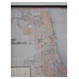 Framed Chicago Neighborhoods Map / Poster (Approx. 33" L x 41" H including frame) Framed Chicago Neighborhoods Map / Poster (Approx. 33" L x 41" H including frame)