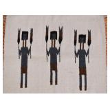 Native American Yei Rug / Weaving / Textile (Approx. 25" L x 22" W) Native American Yei Rug / Weaving / Textile (Approx. 25" L x 22" W)