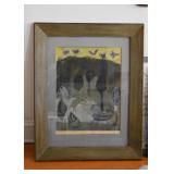 Framed Artwork, Signed in Pencil (Approx. 28" L x 35" H including frame) Framed Artwork, Signed in Pencil (Approx. 28" L x 35" H including frame)