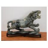 Chinese Hard Stone Tiger Carving (Approx. 12" L x 9.5" H)