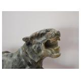 Chinese Hard Stone Tiger Carving (Approx. 12" L x 9.5" H) Chinese Hard Stone Tiger Carving (Approx. 12" L x 9.5" H)