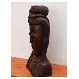 Buddha Head Wood Carving (Approx. 12" H) Buddha Head Wood Carving (Approx. 12" H)