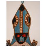 African Beaded Wall Hanging with Mermaid (Approx. 48" L) African Beaded Wall Hanging with Mermaid (Approx. 48" L)