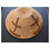 Hand Woven Coil Basket (Approx. 9.75" Diameter at top) Hand Woven Coil Basket (Approx. 9.75" Diameter at top)