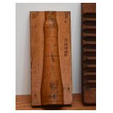Vintage Industrial Bottle Mold (Wood) Vintage Industrial Bottle Mold (Wood)