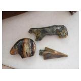Stone Fetishes, Arrowhead Stone Fetishes, Arrowhead