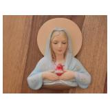 Virgin Mary / Sacred Heart Wall Hanging (Italy) Virgin Mary / Sacred Heart Wall Hanging (Italy)