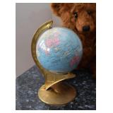 Small Globe with Brass Stand