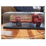 Budweiser Beer Truck with Barrels Model with Display Case Budweiser Beer Truck with Barrels Model with Display Case