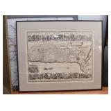 Palestine Map (Approx. 29.25" L x 24" H including frame) Palestine Map (Approx. 29.25" L x 24" H including frame)