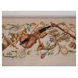Vintage Bench with Needlepoint Seat Vintage Bench with Needlepoint Seat