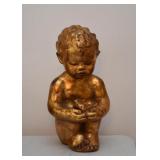 Gilt Statue (Boy with Bird) Gilt Statue (Boy with Bird)