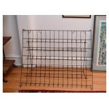 Vintage Collapsible Wire Magazine Rack