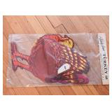 Vintage "Party Time" Turkey Decoration, Still in Packaging (Handmade in Denmark) Vintage "Party Time" Turkey Decoration, Still in Packaging (Handmade in Denmark)
