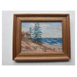 Small Framed Landscape Painting, Signed Small Framed Landscape Painting, Signed