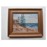 Small Framed Landscape Painting, Signed