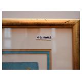 Framed Artwork, W.G. Mofre Framed Artwork, W.G. Mofre