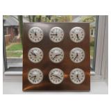 World Cities Time Clocks / Wall Hanging