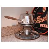Vintage Chrome Fondue Pot Vintage Chrome Fondue Pot