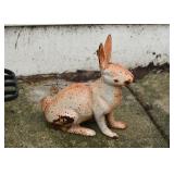 Cast Iron Rabbit Garden Statue