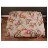 Pair of Floral Upholstered Ottomans